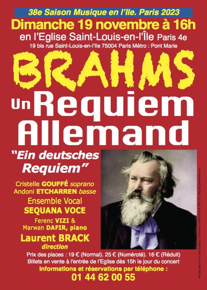 19/11/2023 - Brahms - Requiem allemand